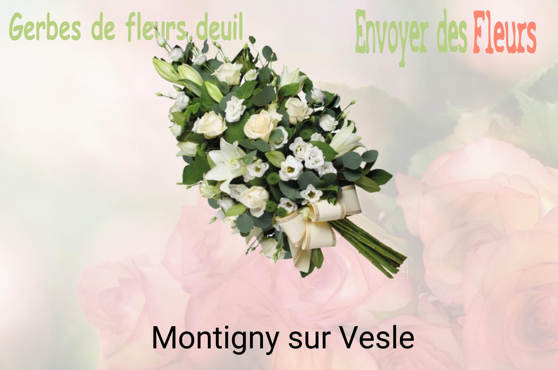Gerbe de fleurs de deuil livrée à Montigny-sur-Vesle